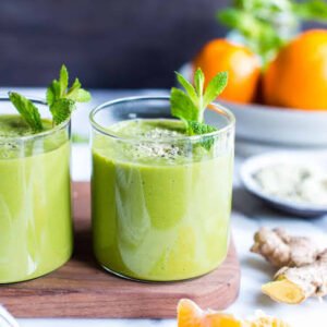 Smoothie verde cítrico
